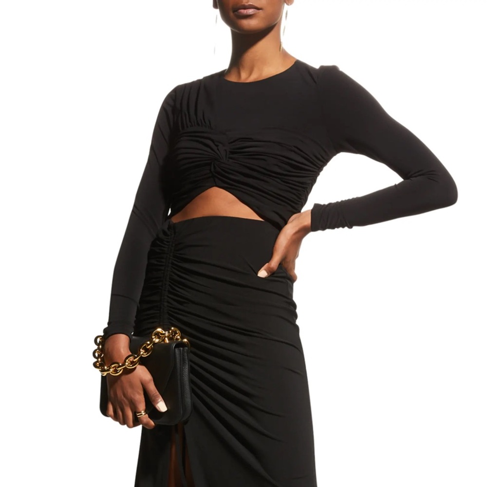 Cinq a Sept | Gathered Alexa Top | Black